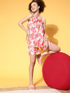 The Kaftan Company Shorts Set Pastel Bloom Cotton Short Set
