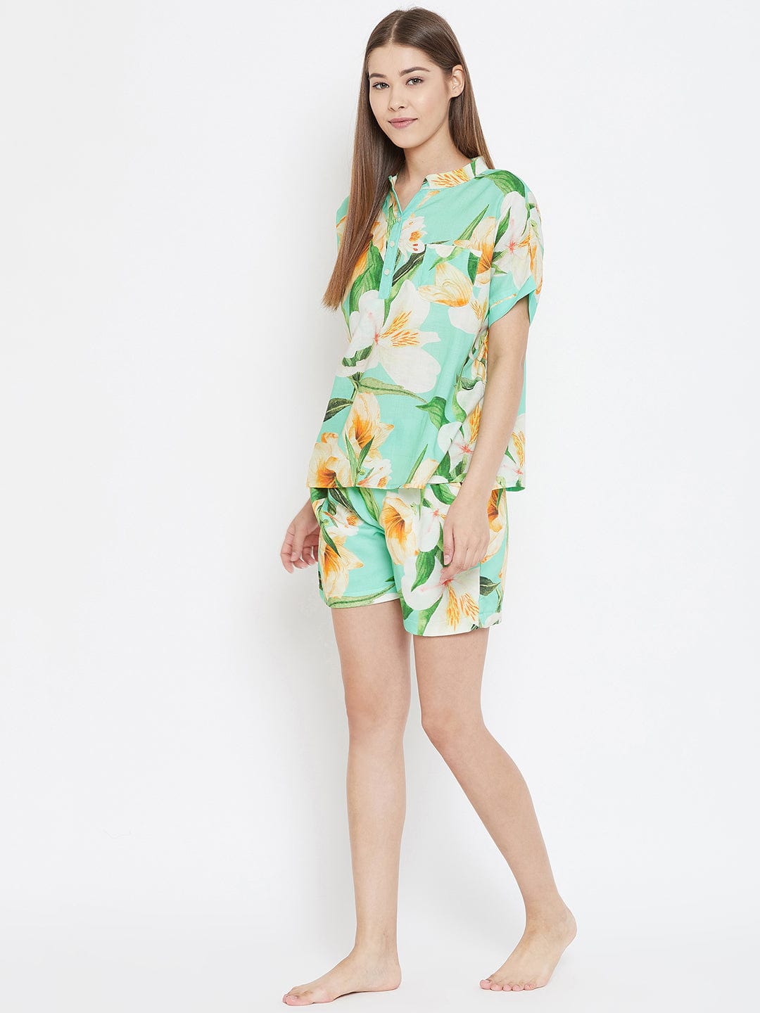 The Kaftan Company Shorts Set TROPICAL FLORETTE SHORTS SET (Clearance)