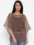The Kaftan Company Tops Ditsy Dots  Butterfly Sleeve Top - (Clearance - Final Sale)