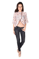 The Kaftan Company Tops Floral Wrap kaftan Shrug - (Clearance - Final Sale)