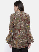 The Kaftan Company Tops Inked Murals Kalamkari Top - (Clearance - Final Sale)