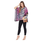 The Kaftan Company Tops M Pink Camouflage Top With Embroidered Neckline - (Clearance - Final Sale)