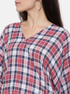 The Kaftan Company Tops Muted MacDonald Tartan Crop Top - (Clearance - Final Sale)