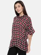 The Kaftan Company Tops PREMIUM WOOL HOUNDSTOOTH TOP