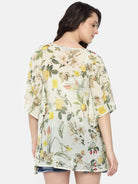 The Kaftan Company Yellow Floral Cover- Up Dress - (Clearance - Final Sale)